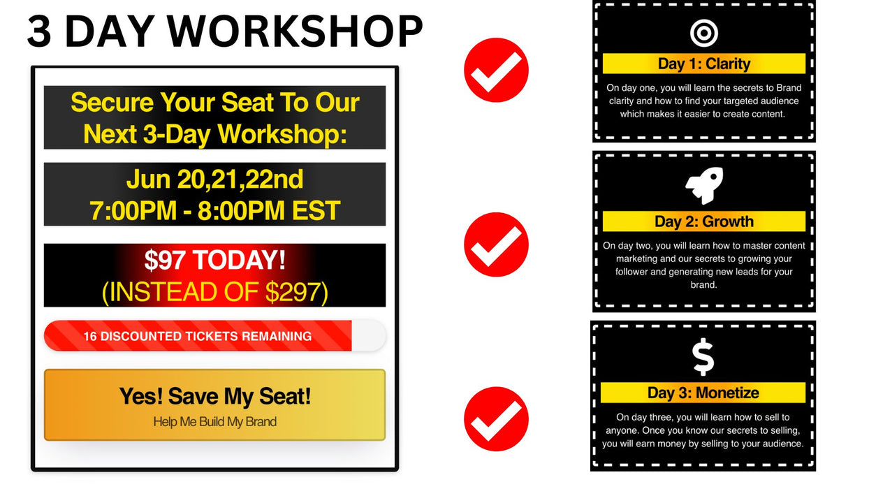 3 Day Marketing Workshop