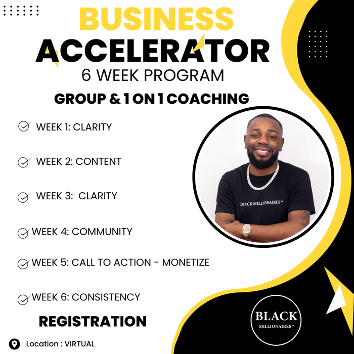 6 Week Business Accelerator Program (Marketing + Brand on Social Media)