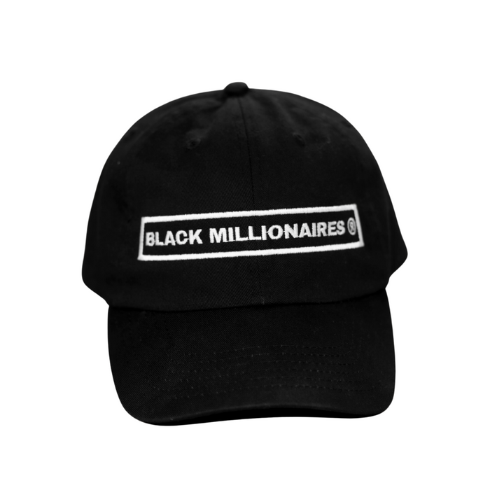 (Adjustable Dad Hat) Millionaires Hat Black